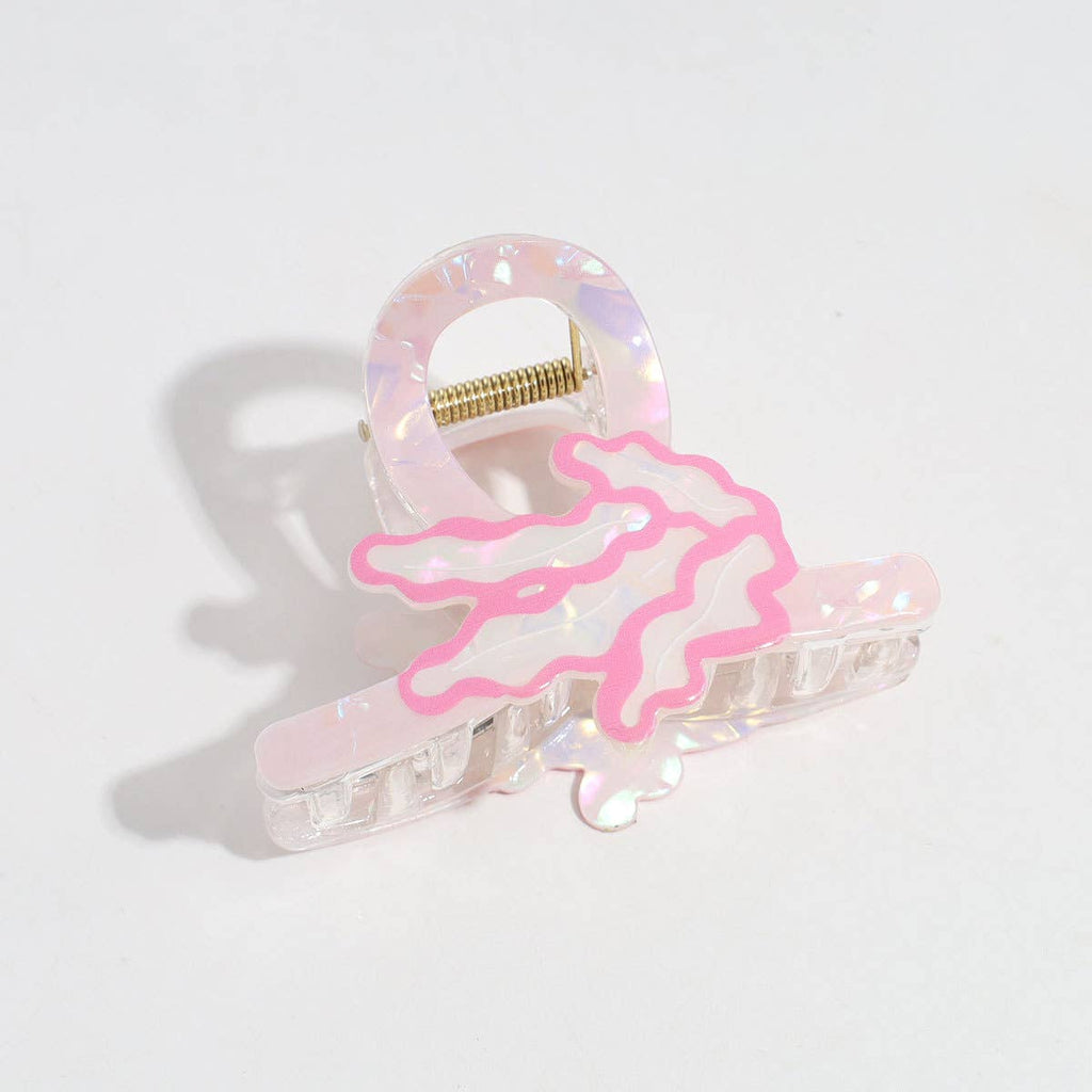 Cartoon Iridescent Ocean Animal Design Hair Claw Clip