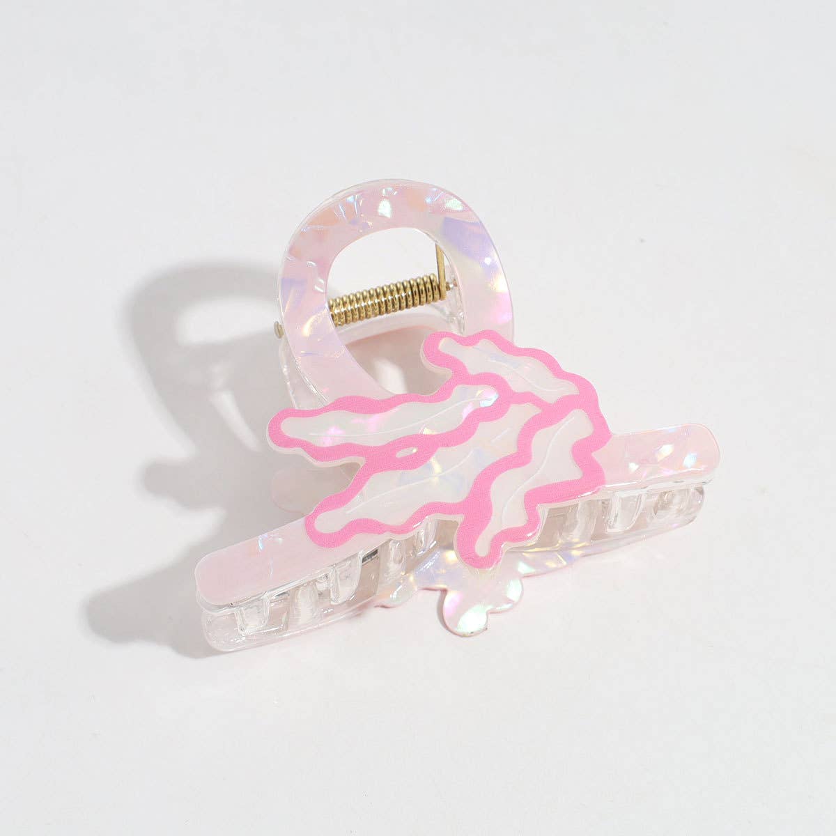Cartoon Iridescent Ocean Animal Design Hair Claw Clip