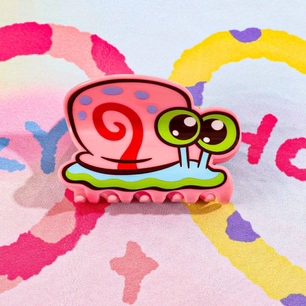 Pink Snail Hair Clip, Cartoon-Inspired