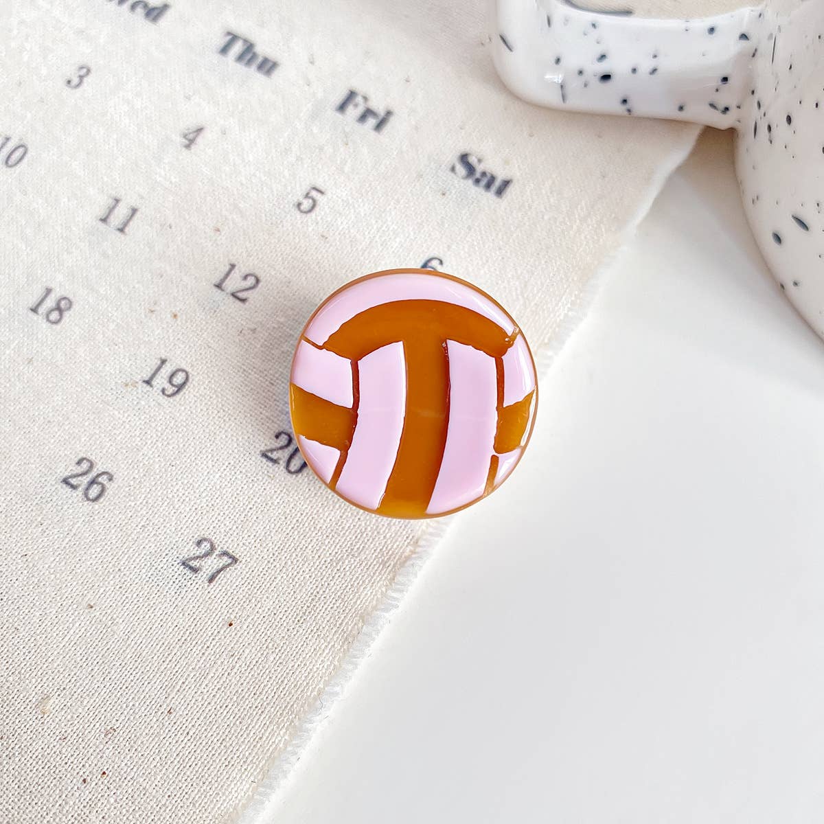 Mini Sports Ball Hair Claw Clip