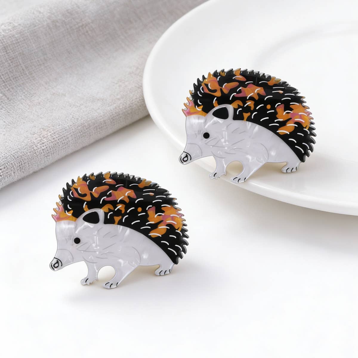 Hedgehog Hair Claw Clip