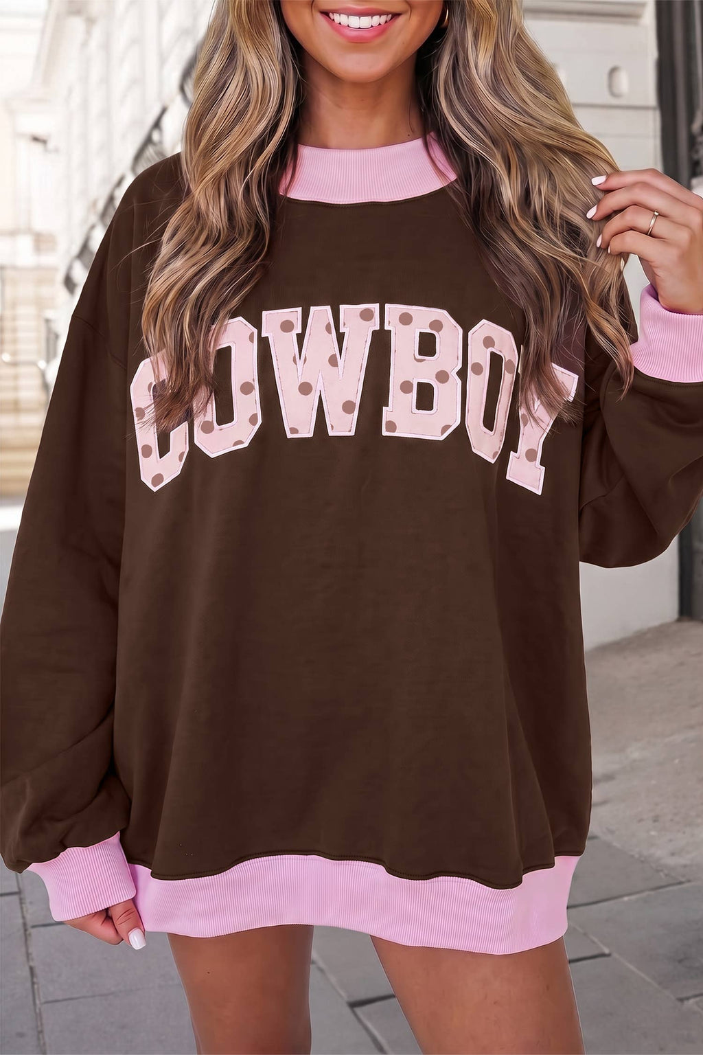 Polka Dot Cowboy Sweatshirt