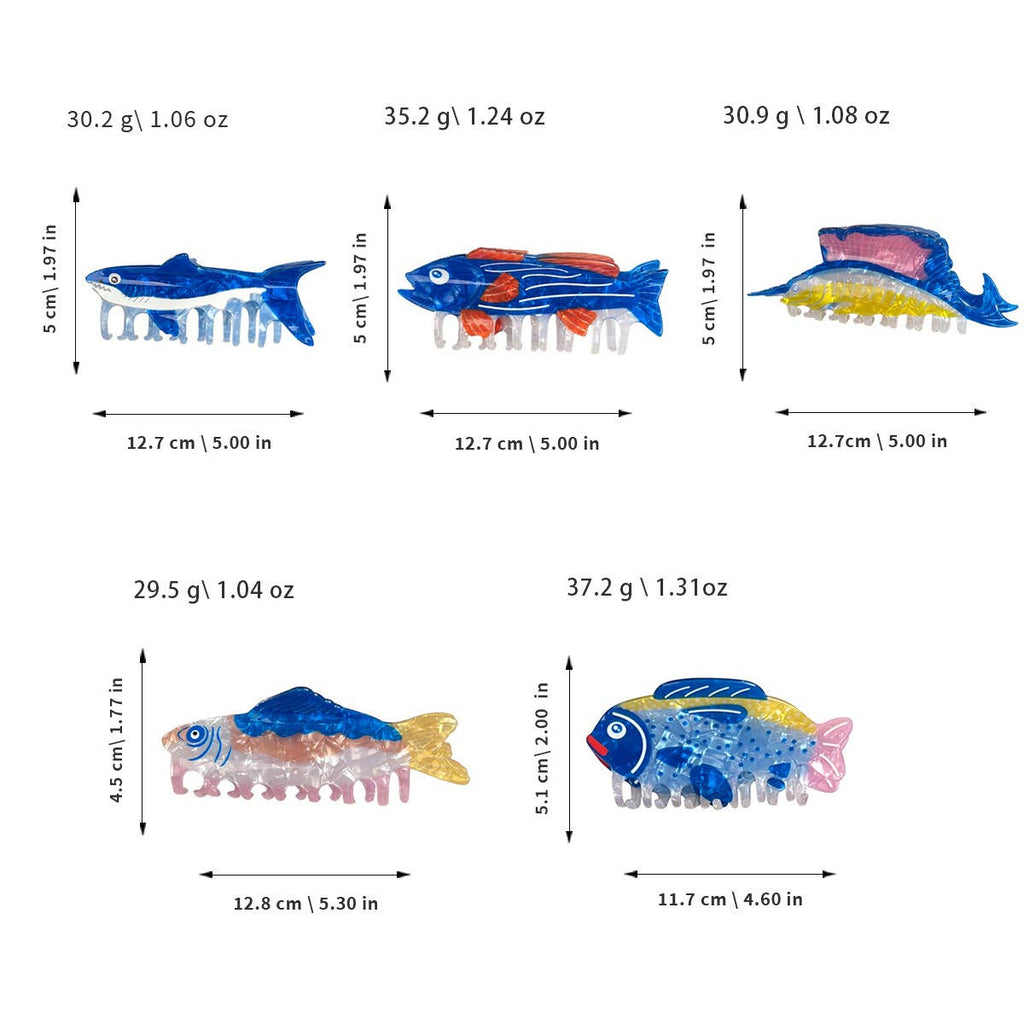 Sailfish Hair Claw Clip