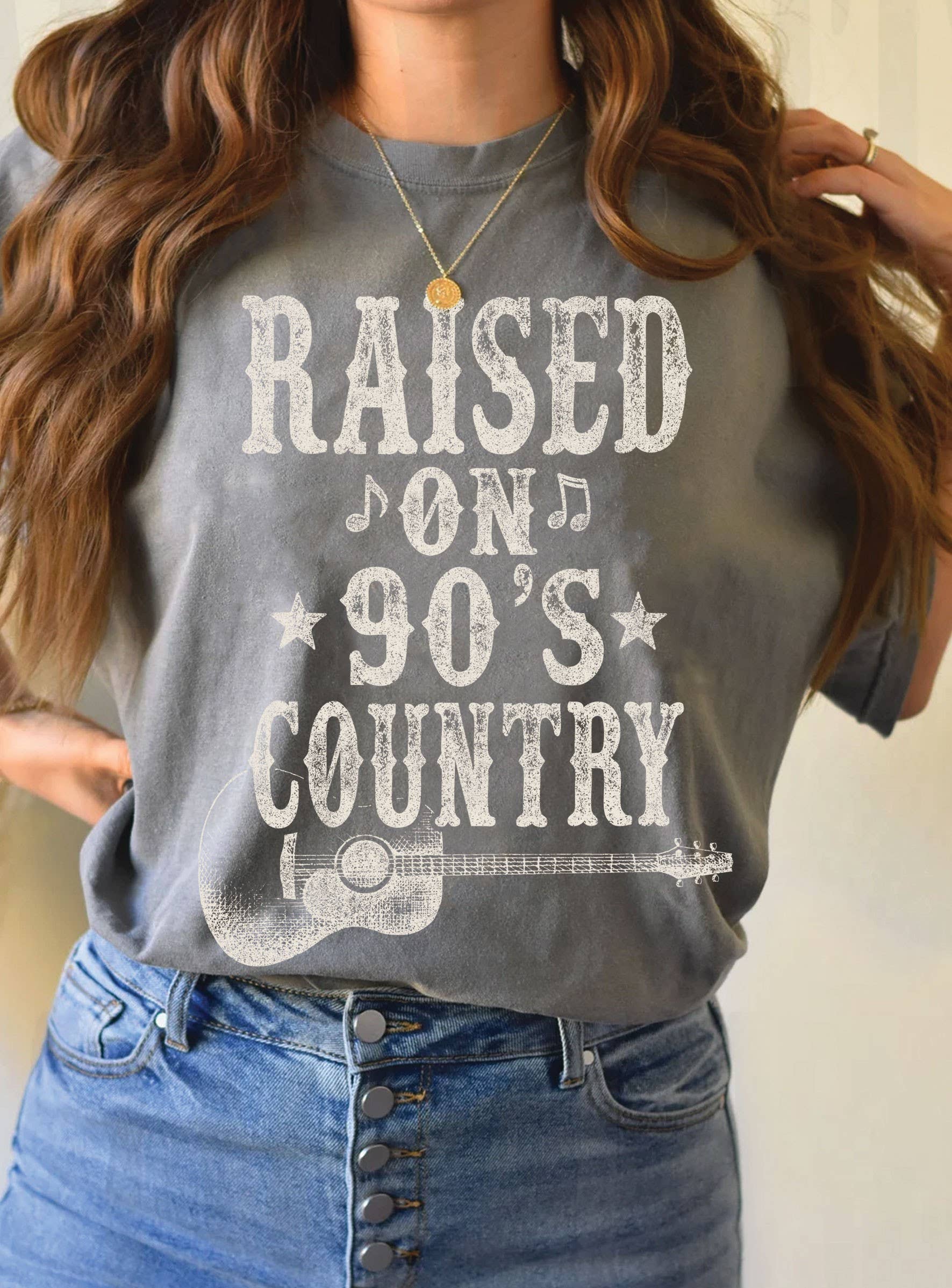 Raised On 90’s Country Music Graphic Tee