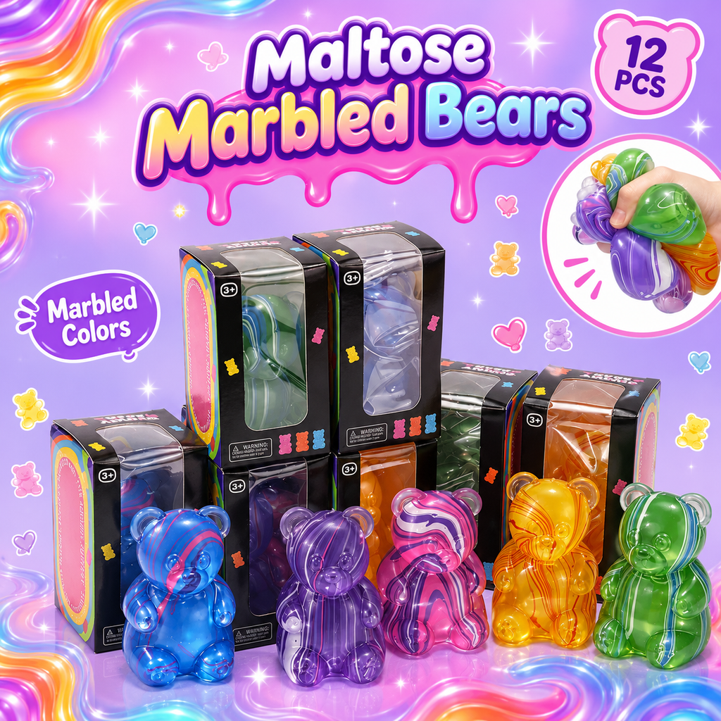 Maltose Squishy - Marbled Bears
