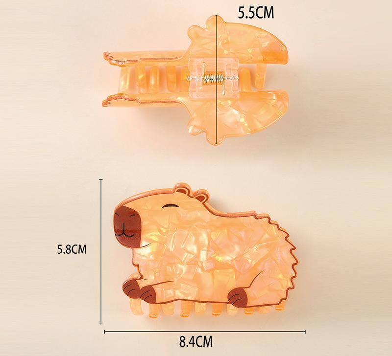 Capybara Hair Claw Clip