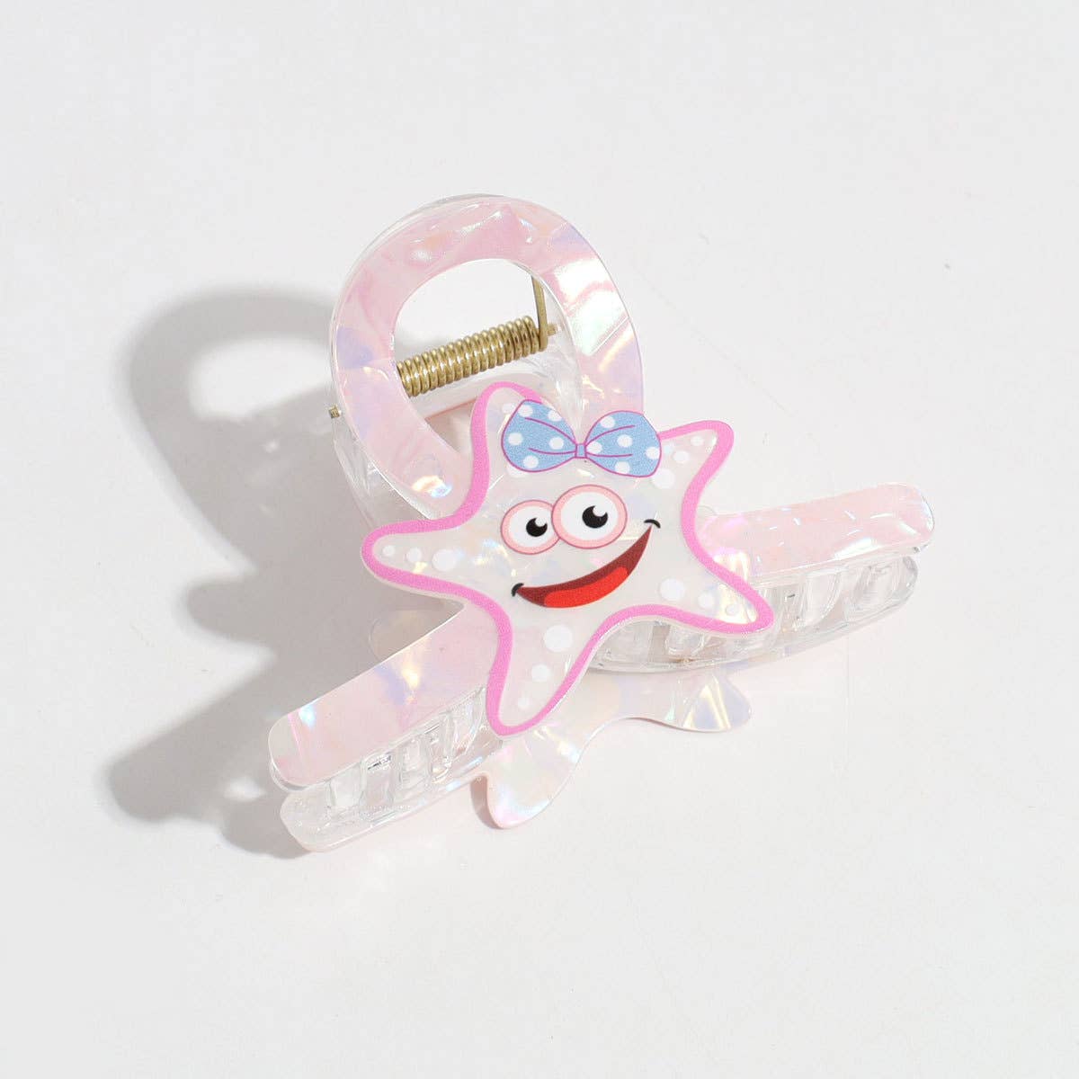 Cartoon Iridescent Ocean Animal Design Hair Claw Clip