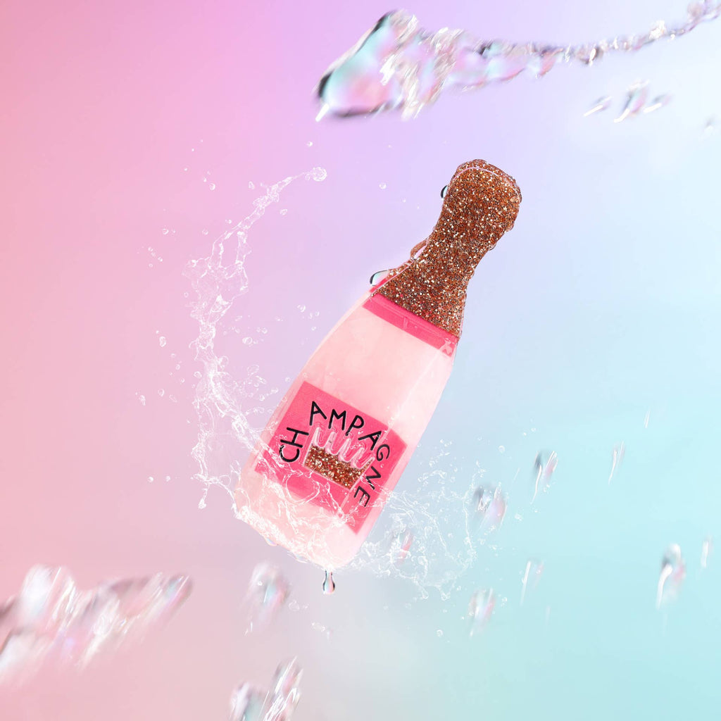 Glitter Champagne Bottle Hair Claw Clip