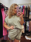 Wild Luxe Ribbed Short Set