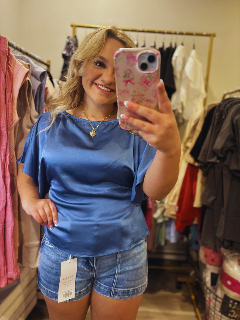 Sunset Breeze Bell Sleeve Top