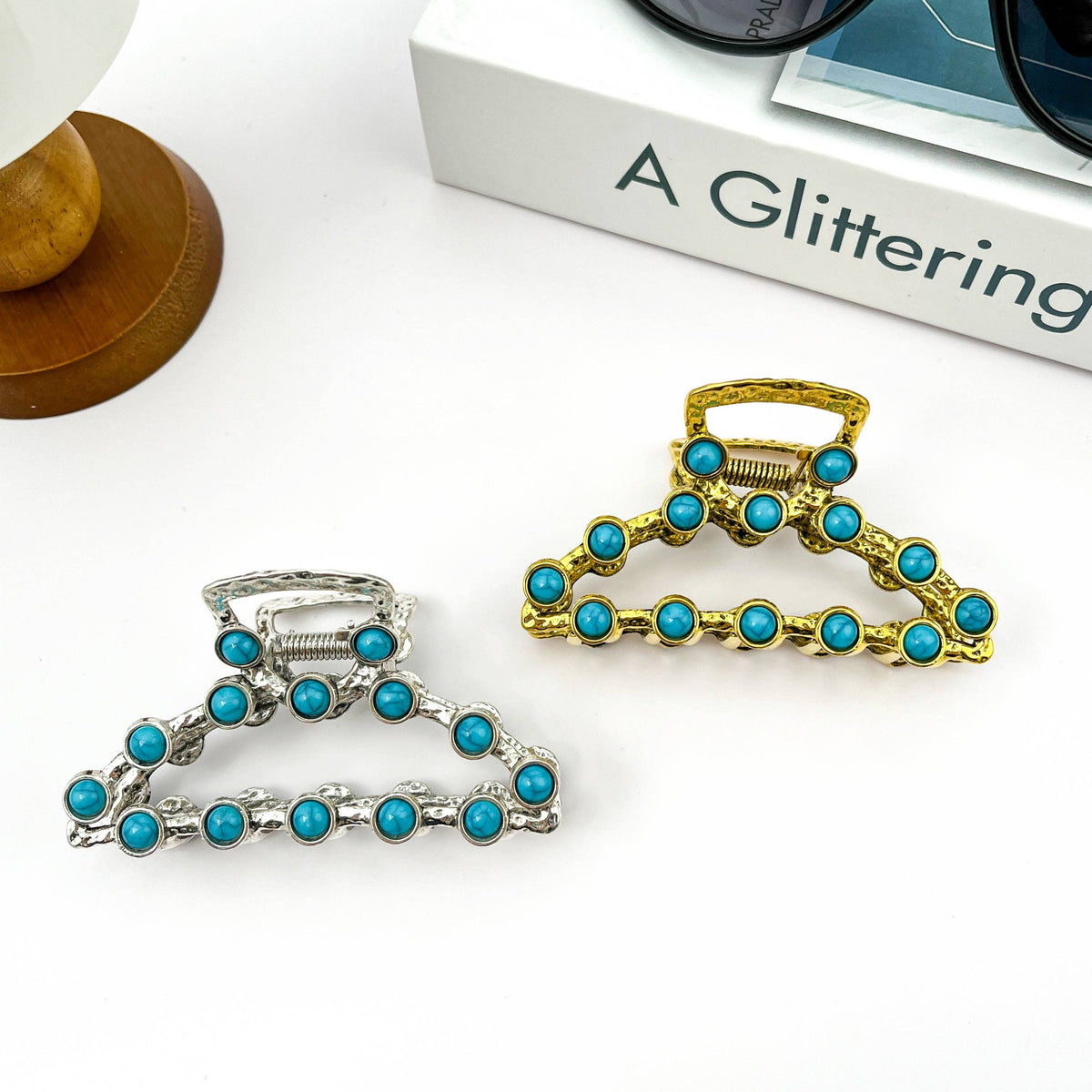 Turquoise Hair Claw Clip
