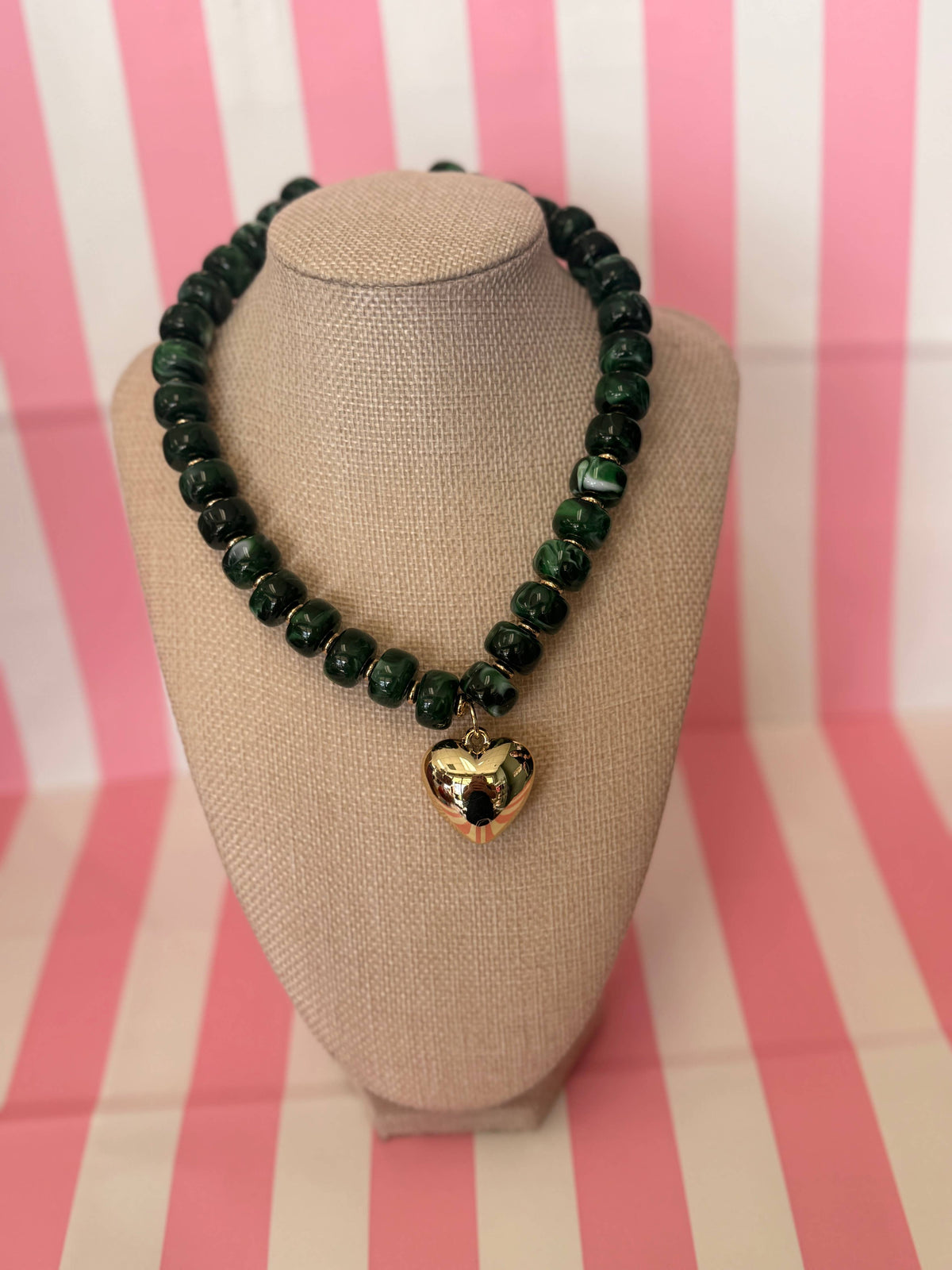 Beaded Heart Necklace
