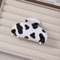 Cow Print Hair Claw Clip