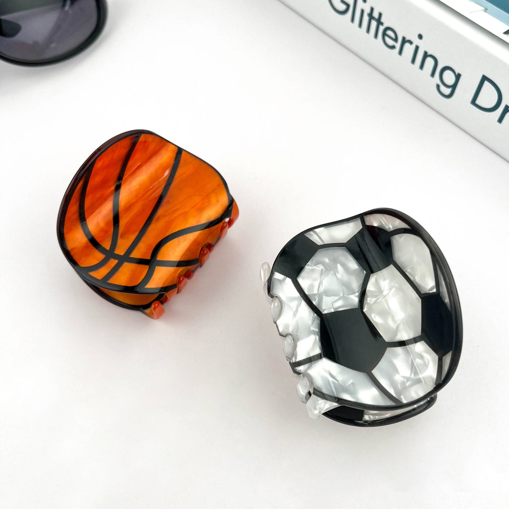 Sports Series Claw Clip, Basketball and Football Hair Clip