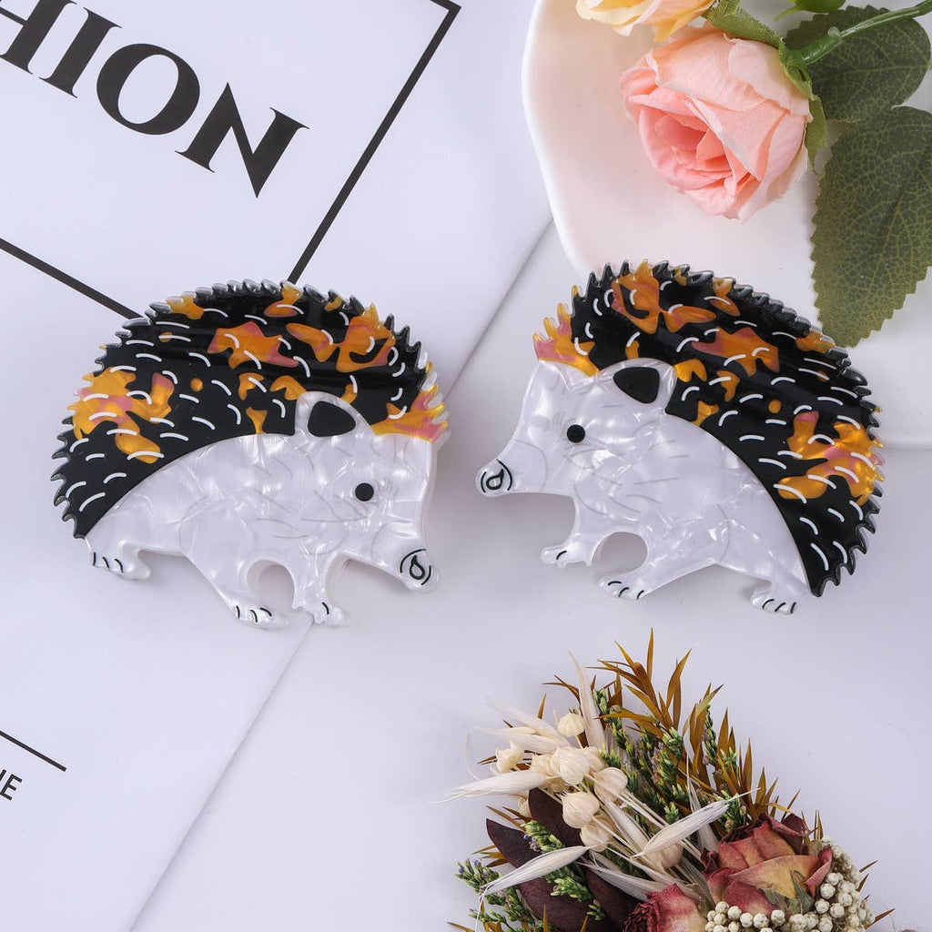 Hedgehog Hair Claw Clip
