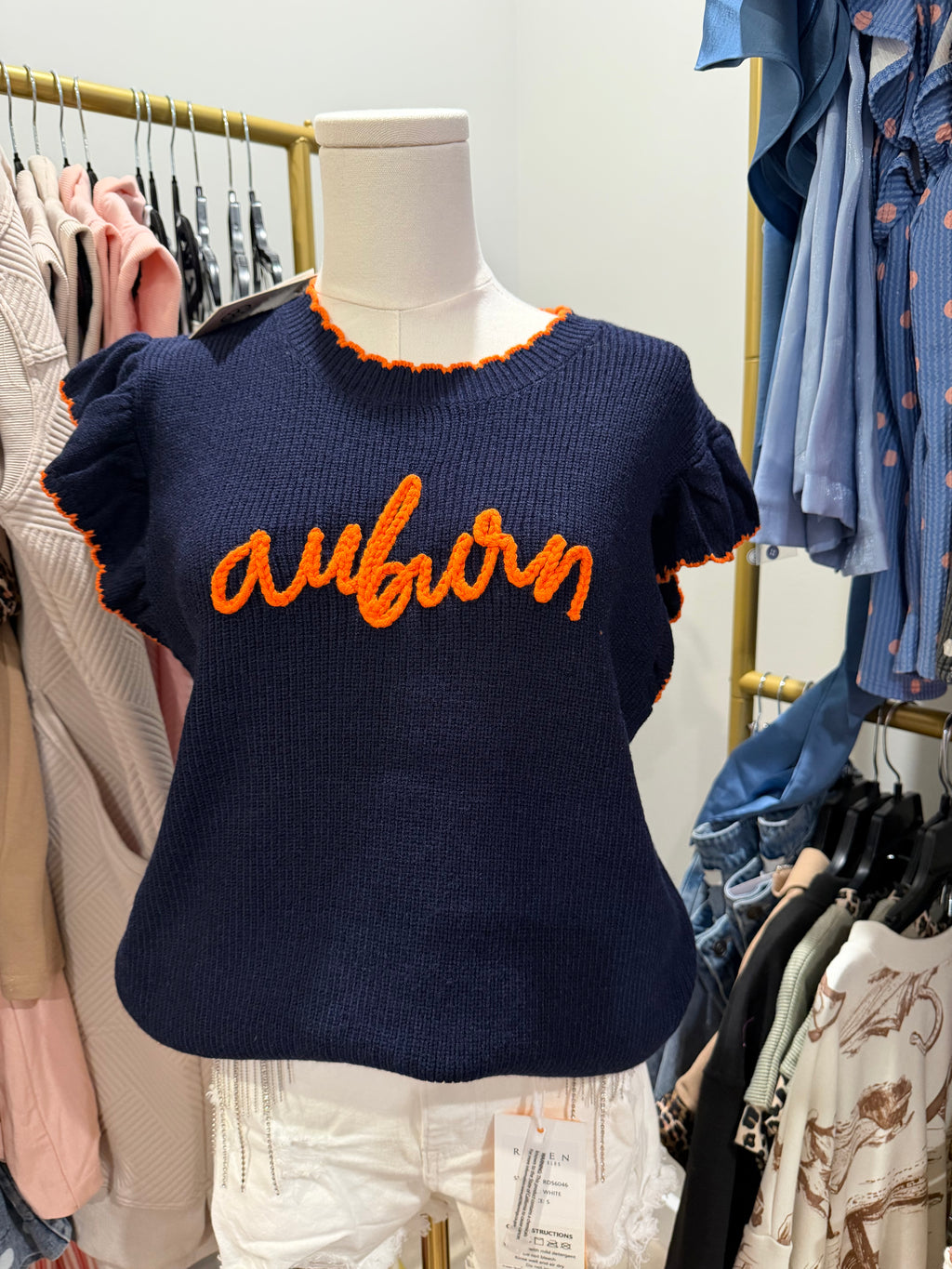 Auburn Script Sweater