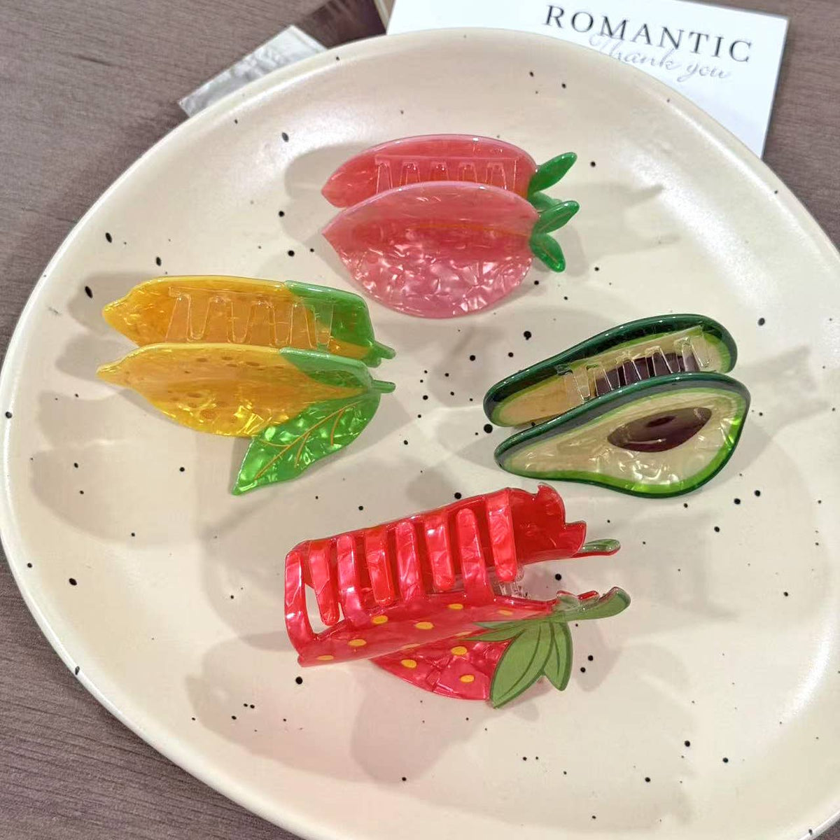 Summer Fruit Hair Claw Clip
