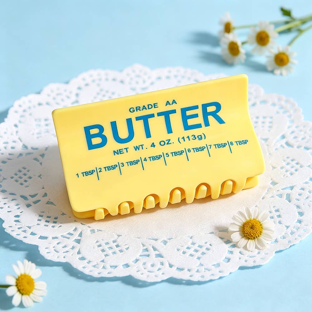Butter Block Hair Claw Clip