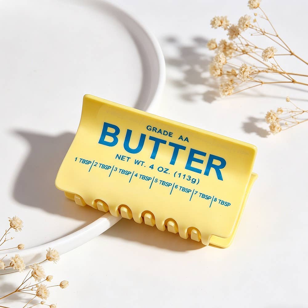 Butter Block Hair Claw Clip