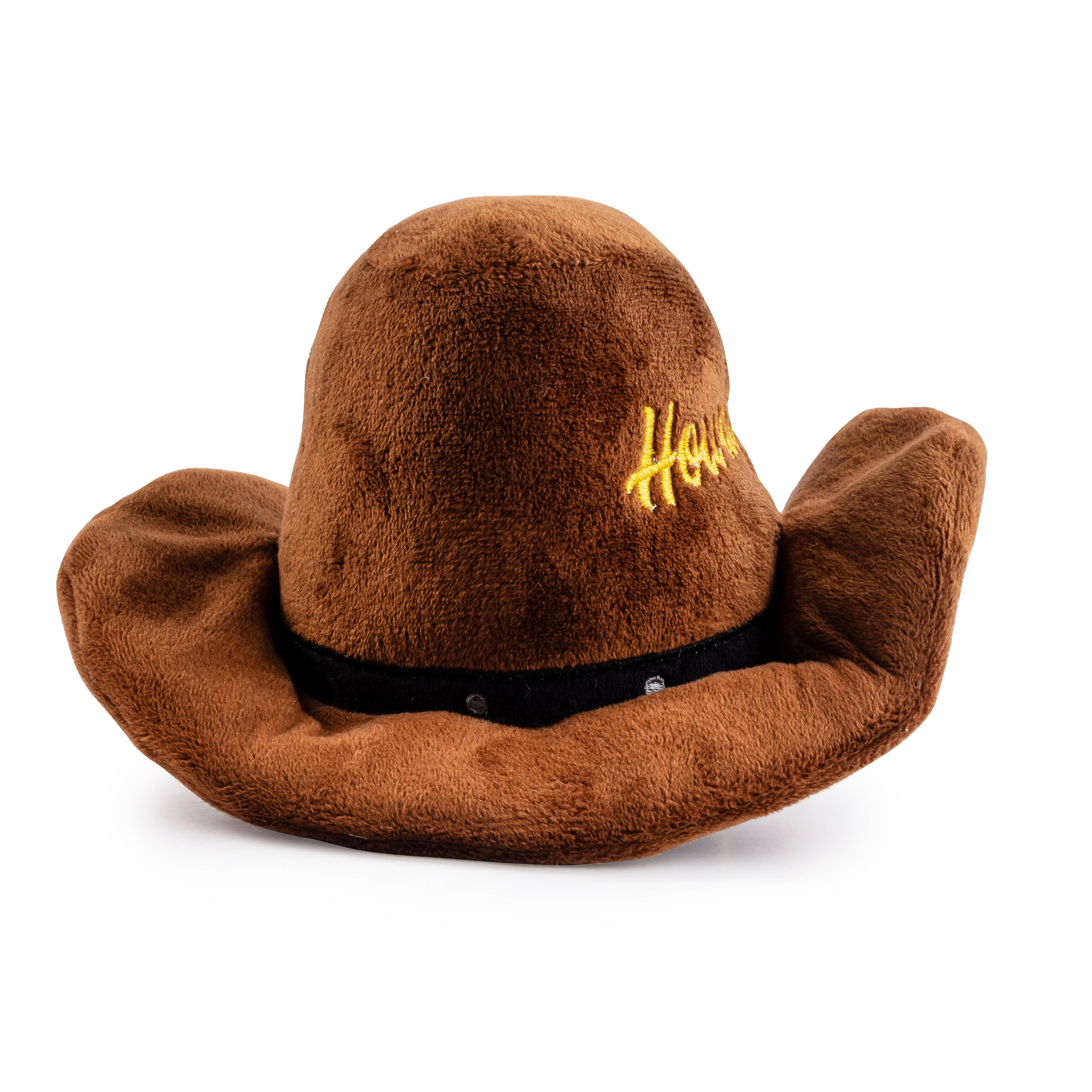 Brown Western Cowboy Hat  | Squeaker Dog Toy