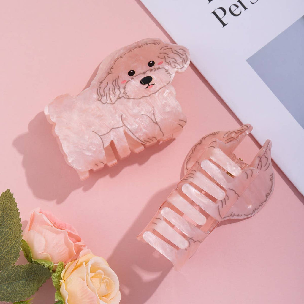 Maltipoo Hair Claw Clip