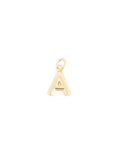 Charm Bar Bubble Initial Charm Gold