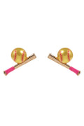 Softball Bat & Ball Earrings