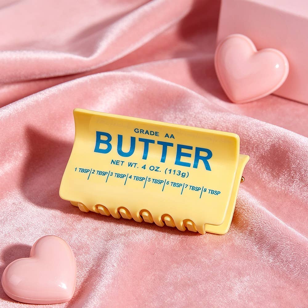 Butter Block Hair Claw Clip