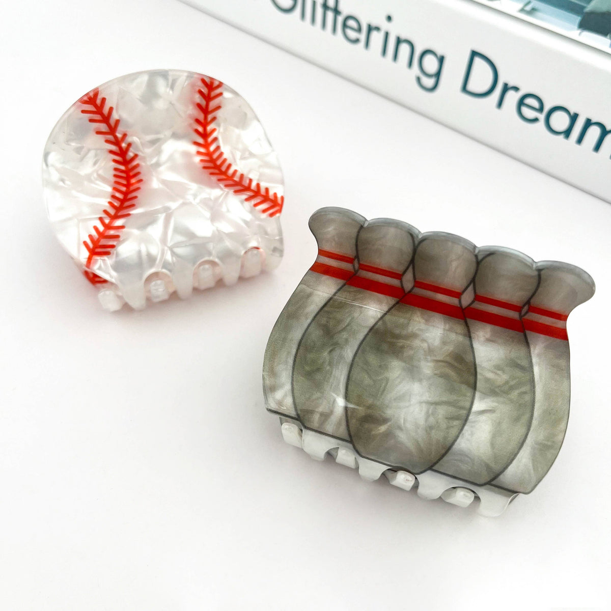Sports Series Claw Clip, Basketball and Football Hair Clip