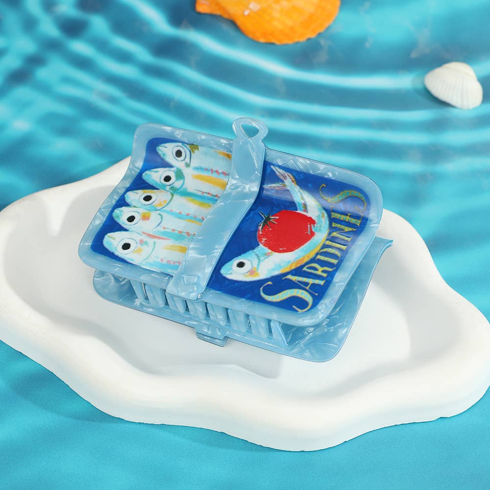 Sardine Can Hair Claw Clip