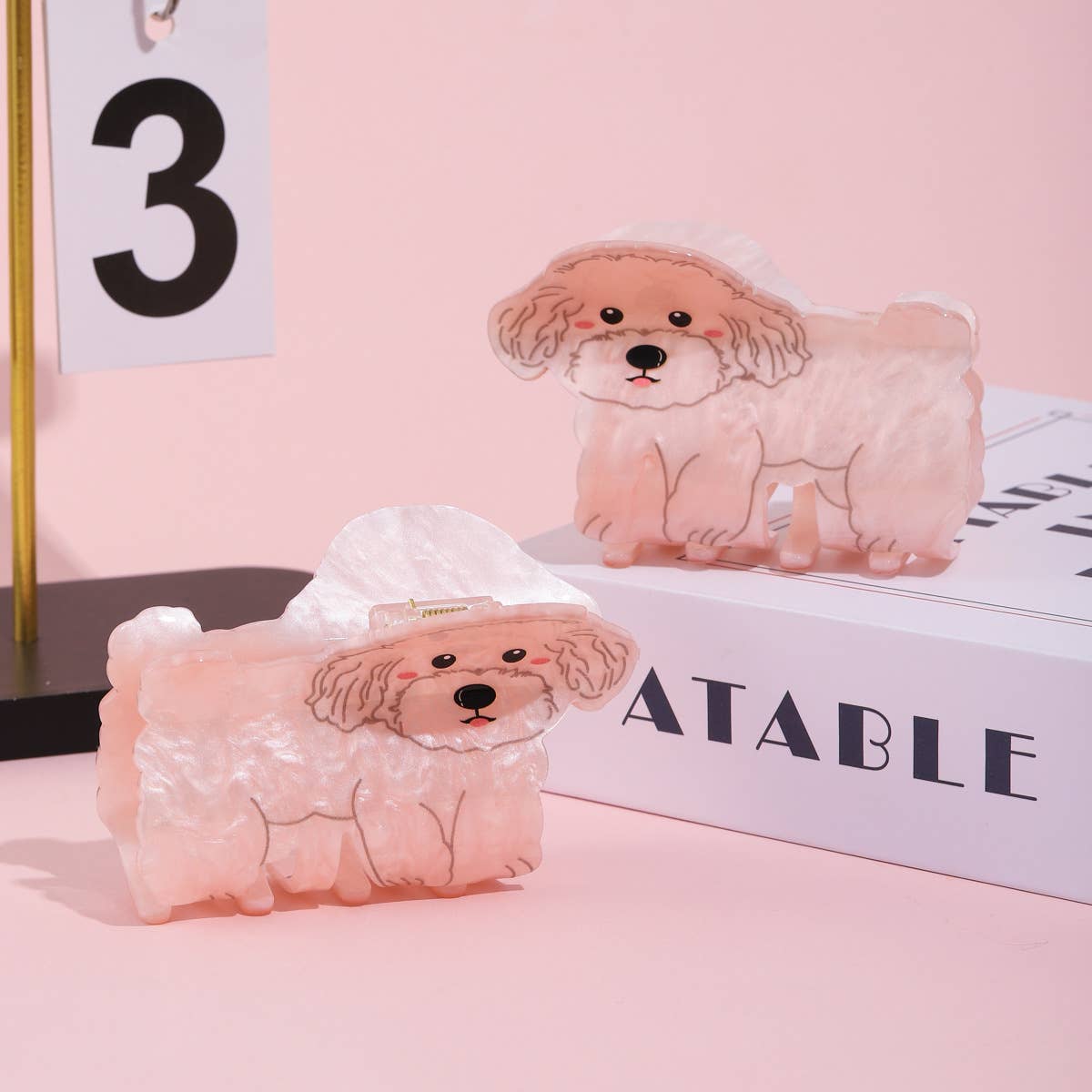 Maltipoo Hair Claw Clip