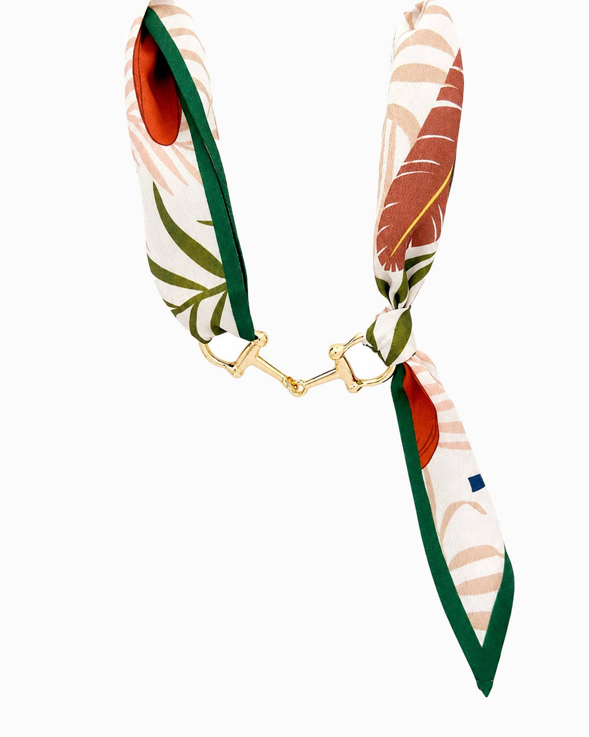 Horse Bit Silk Scarf Choker Necklace