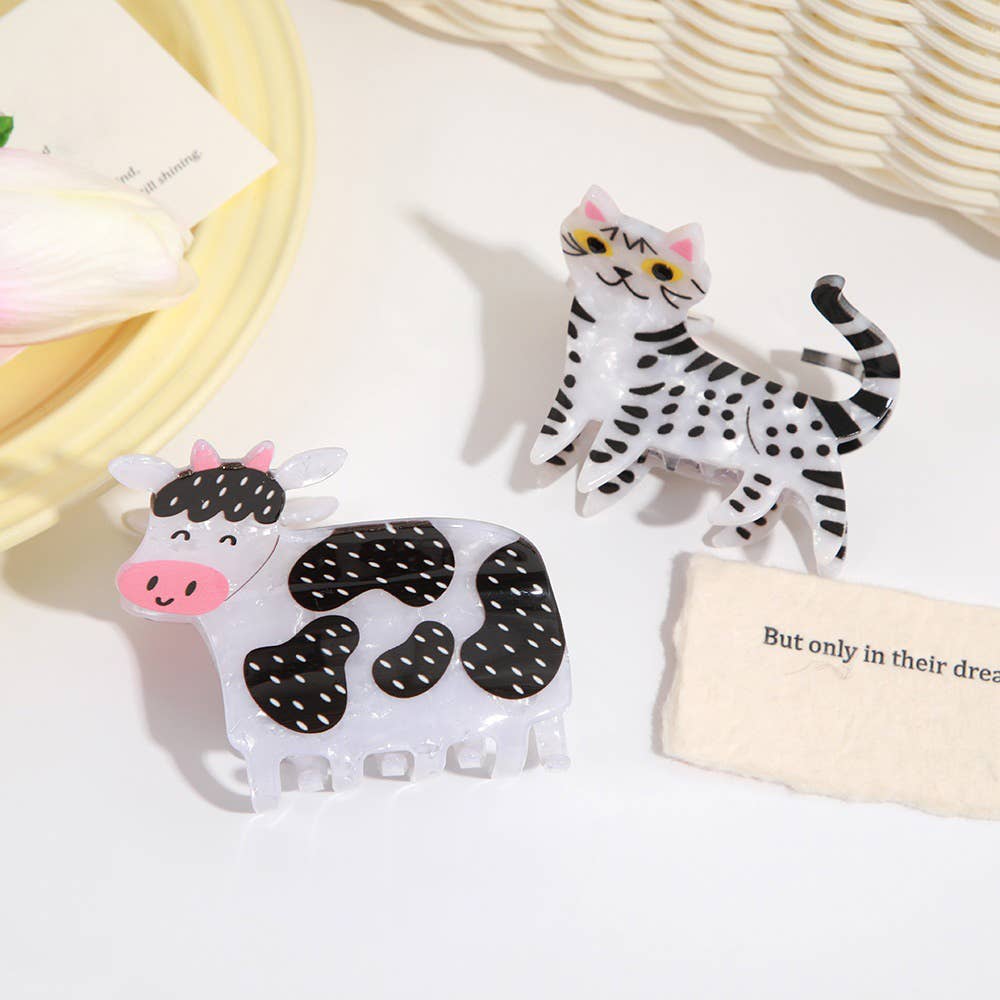 Farm Friends Hair Claw Clip