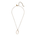 Oval Stone Pendant Necklace