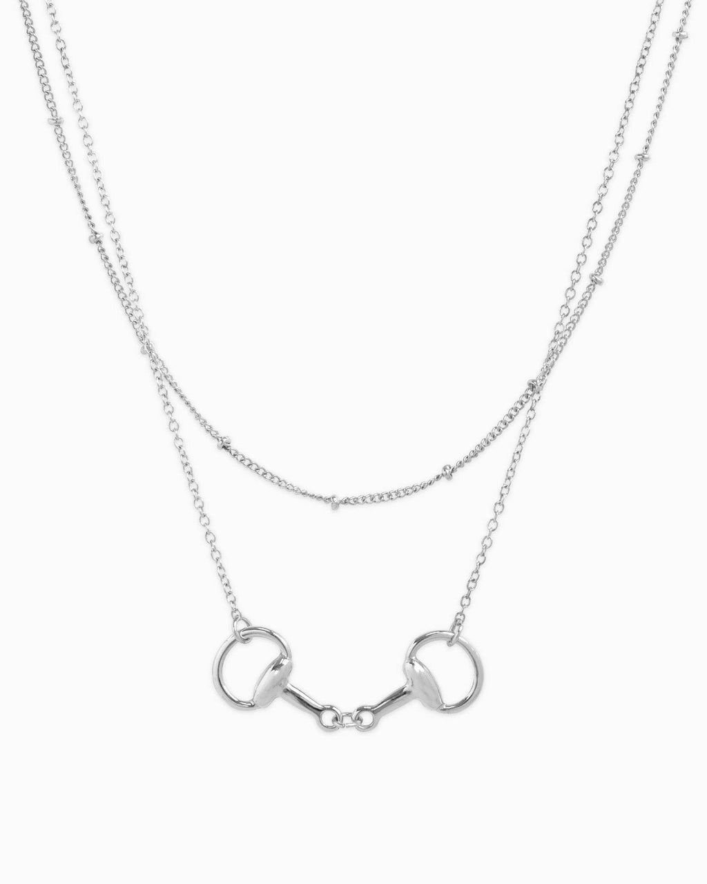 Layered Double Horsebit Necklace
