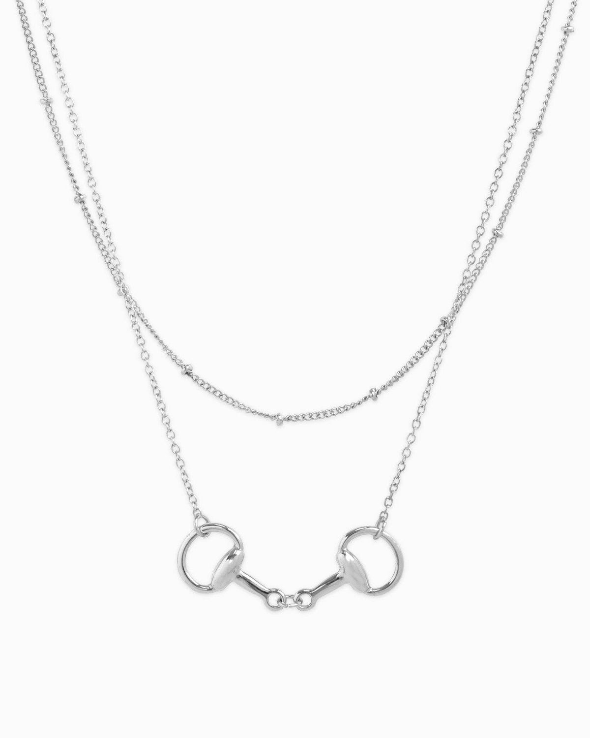 Layered Double Horsebit Necklace