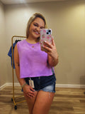 Sunkissed Gauze Top Lavender