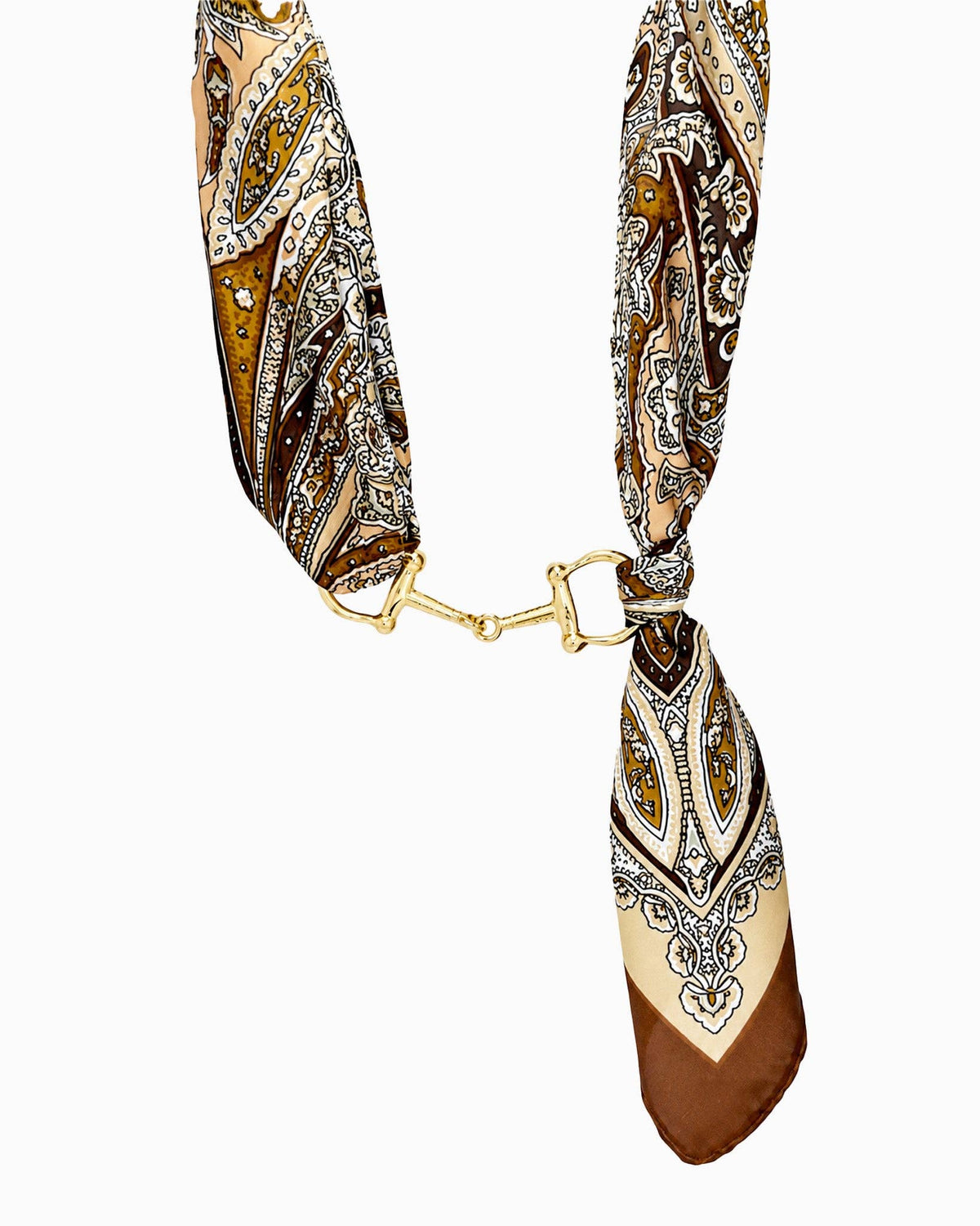Horse Bit Silk Scarf Choker Necklace