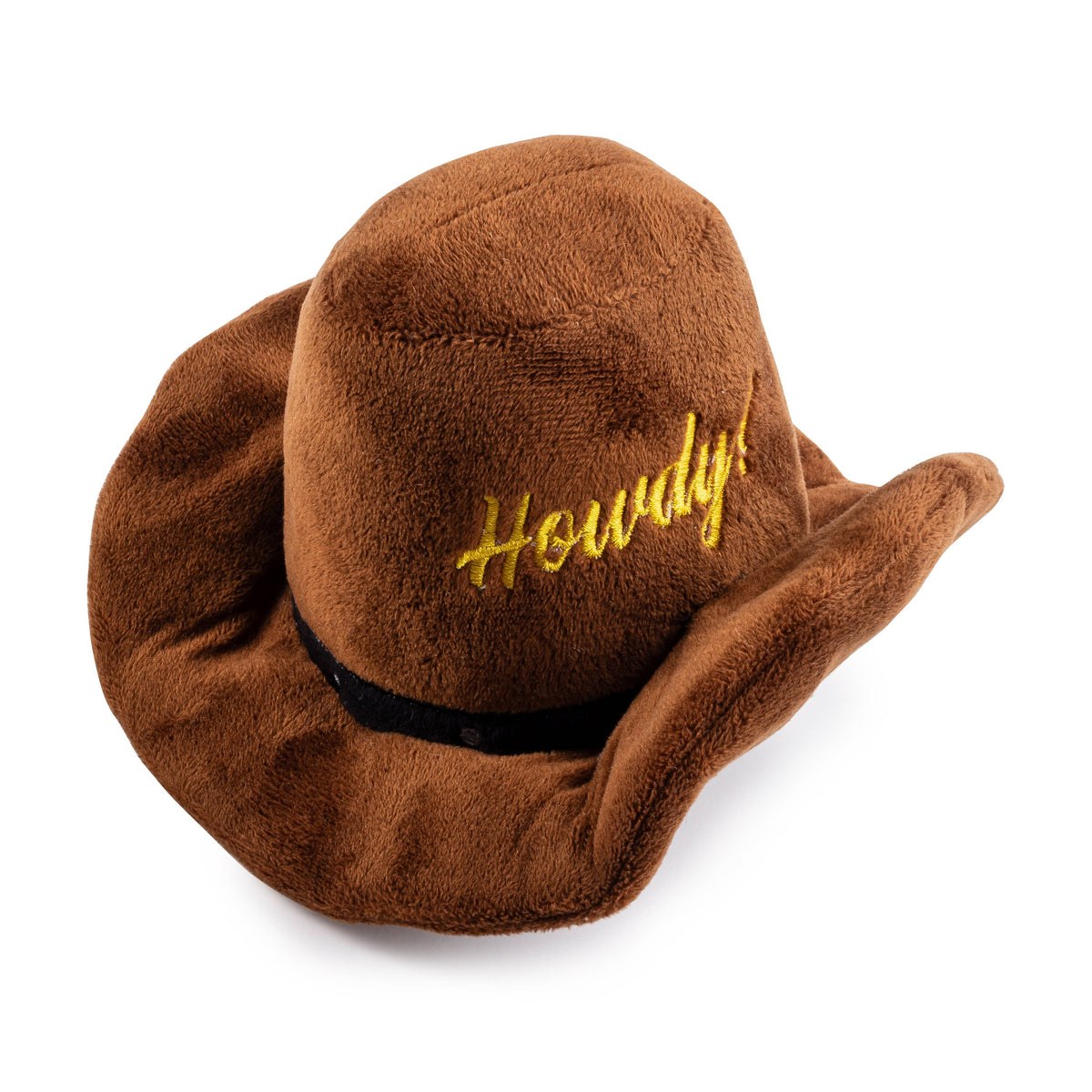 Brown Western Cowboy Hat  | Squeaker Dog Toy