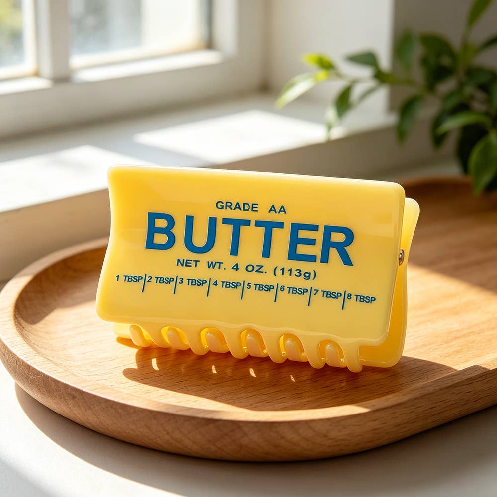 Butter Block Hair Claw Clip