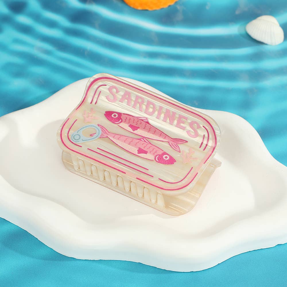 Sardine Can Hair Claw Clip