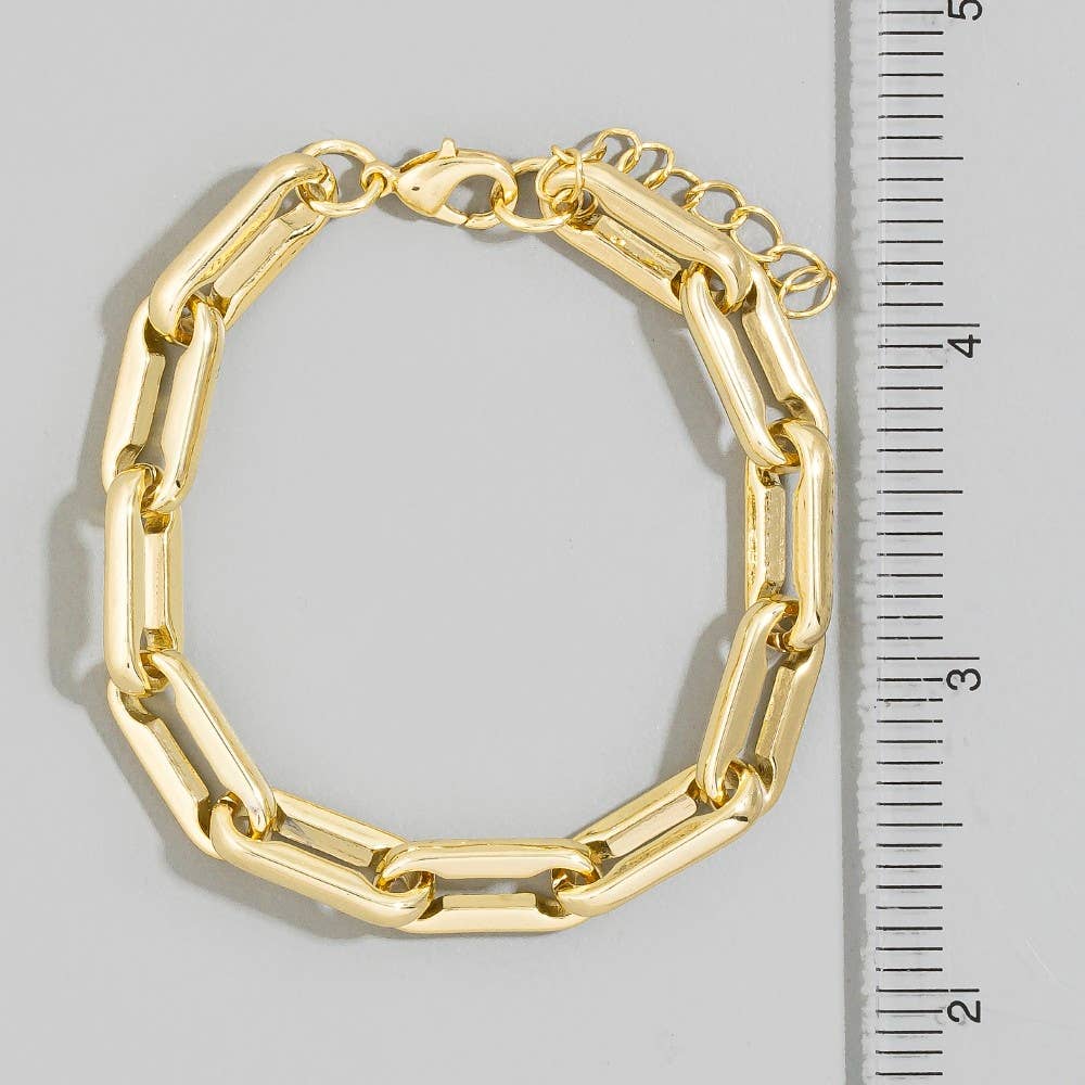 Chunky Paperclip Chain Bracelet