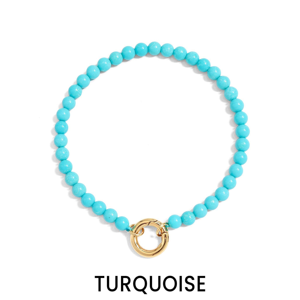 Stone Charm Keeper Bracelet