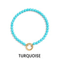 Stone Charm Keeper Bracelet