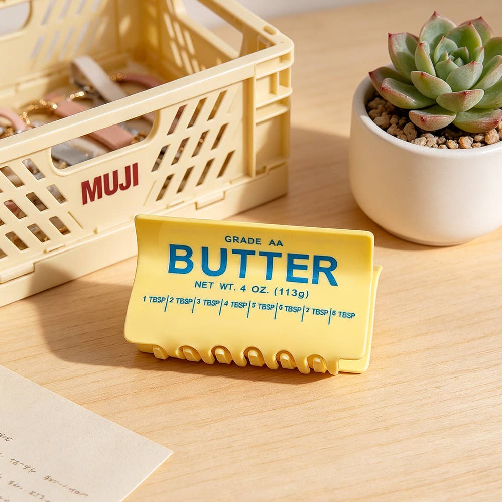 Butter Block Hair Claw Clip