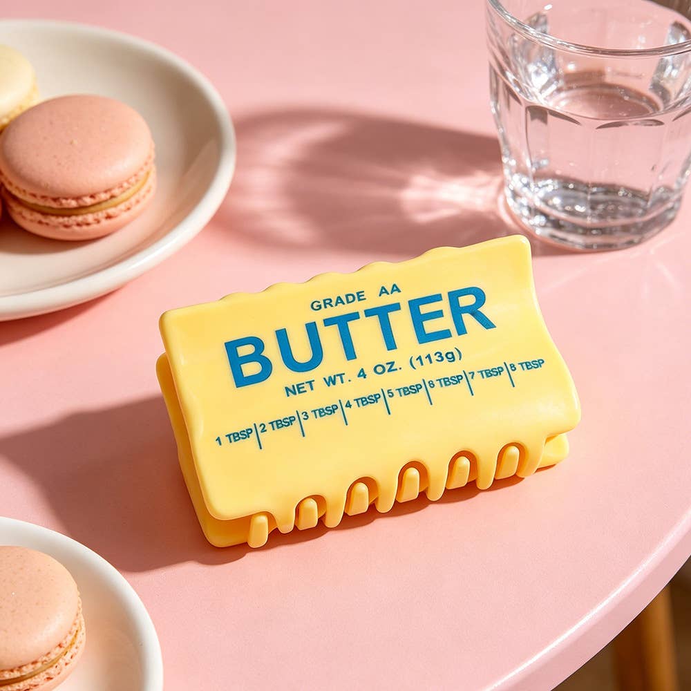Butter Block Hair Claw Clip