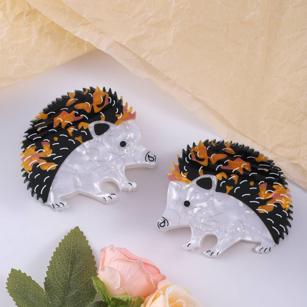 Hedgehog Hair Claw Clip