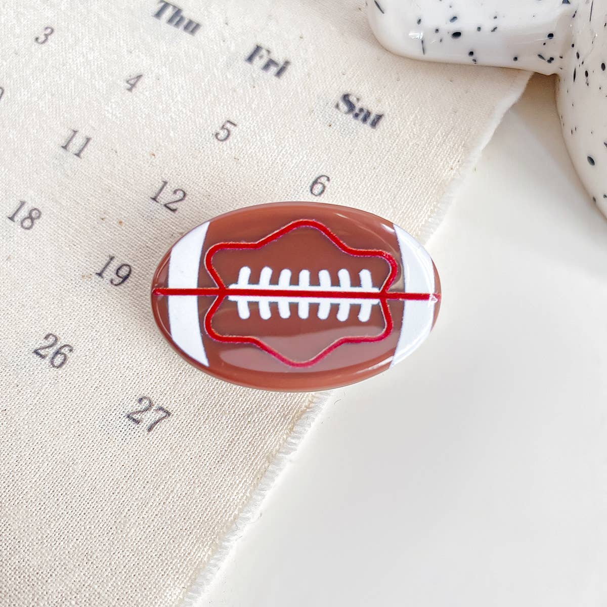 Mini Sports Ball Hair Claw Clip
