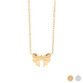Golden Bow Charm Necklace