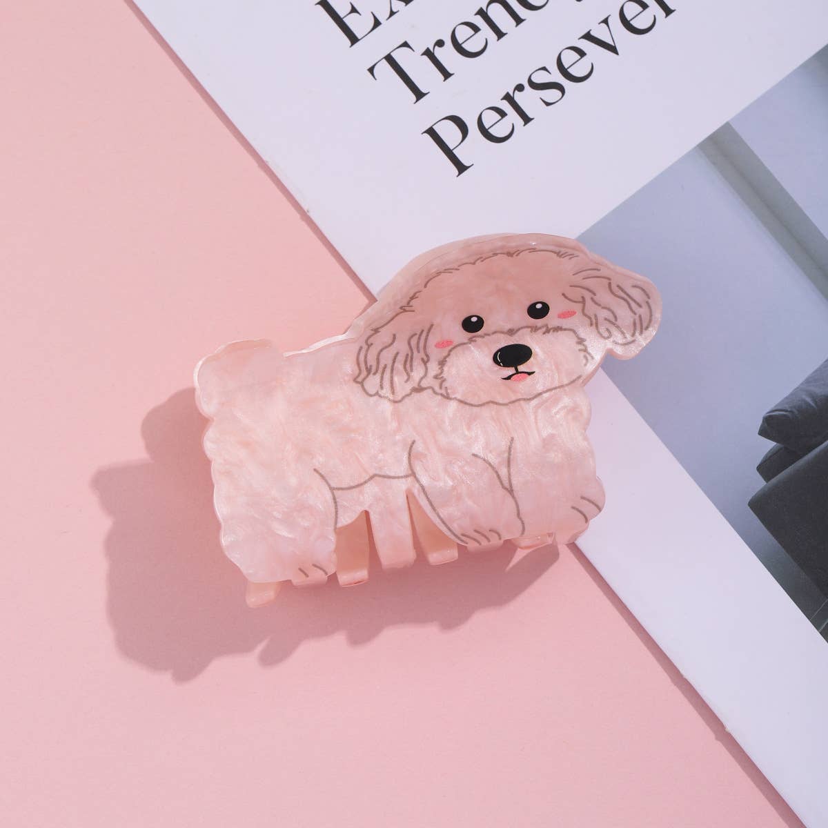 Maltipoo Hair Claw Clip